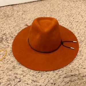 San Diego Hat Company | Women's Wool Felt Fedora | Rust Orange | NWOT